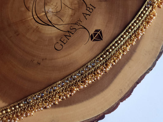 Statement Waistchain with hanging pearls