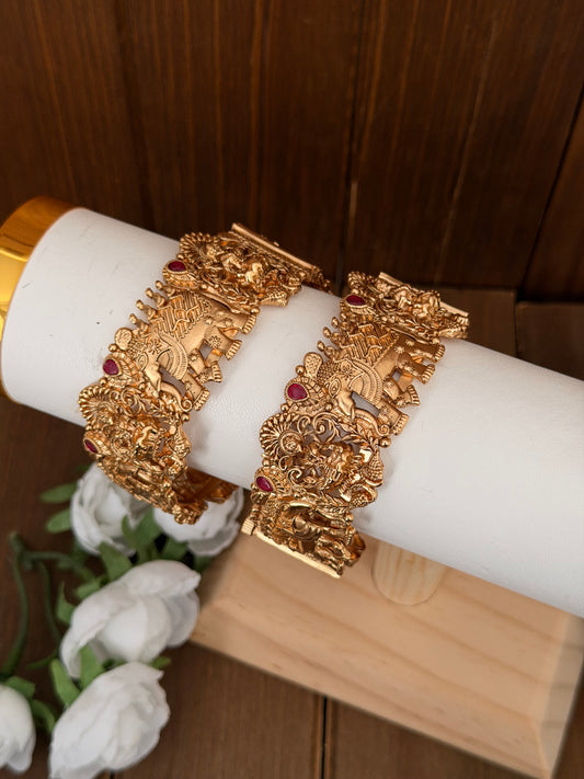 Matte Temple Bangles