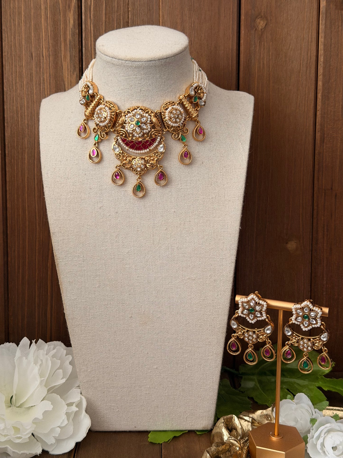 Rajwadi Necklace Set