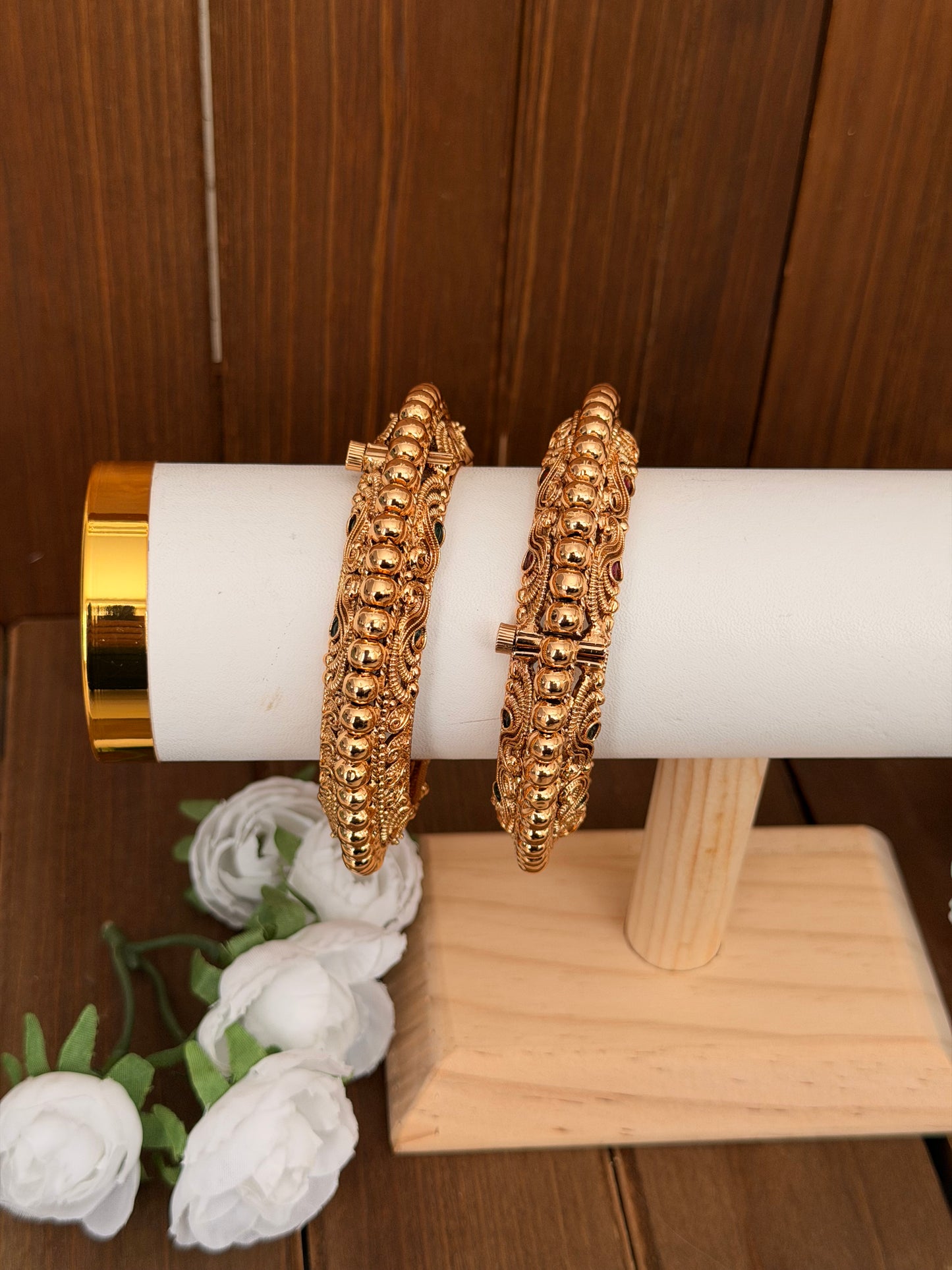 Statement antique bangles