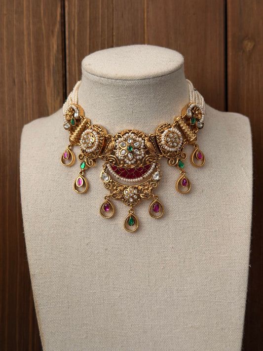 Rajwadi Necklace Set