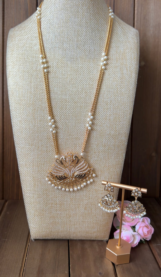 Large Impoun Pathakam Necklace Set