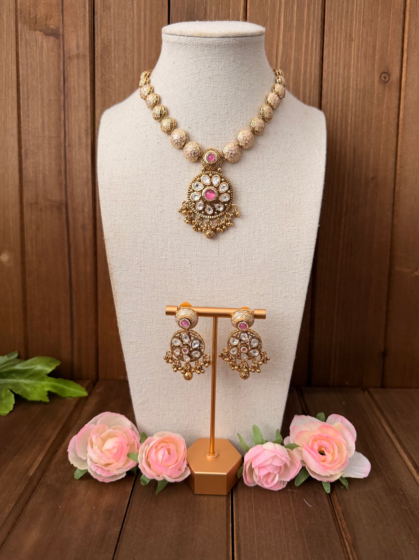 Enamel Mid Length Necklace