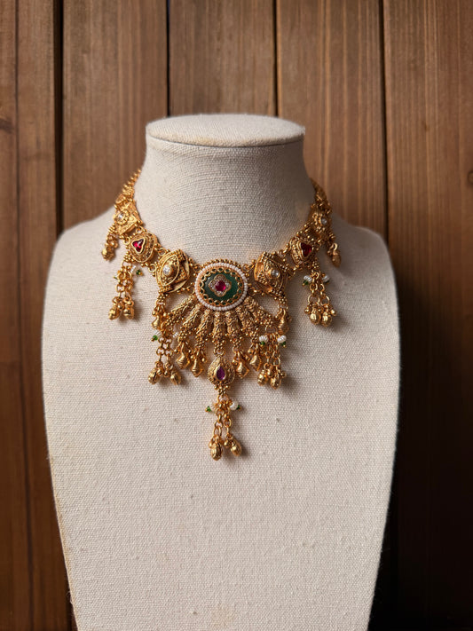 Temple necklace set