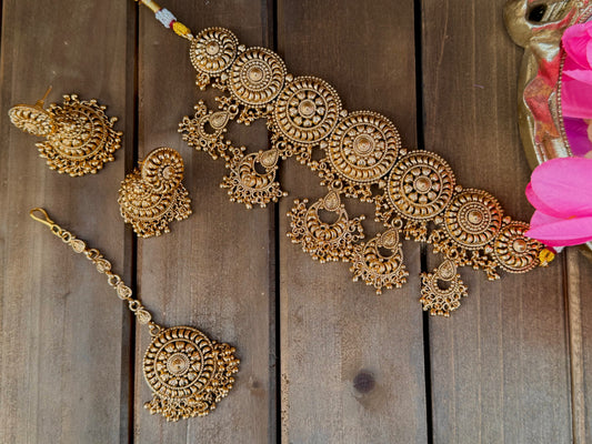 Antique Gold Choker Set