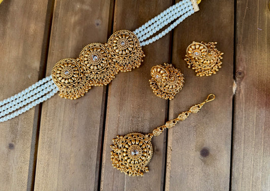 Antique Gold Choker Set