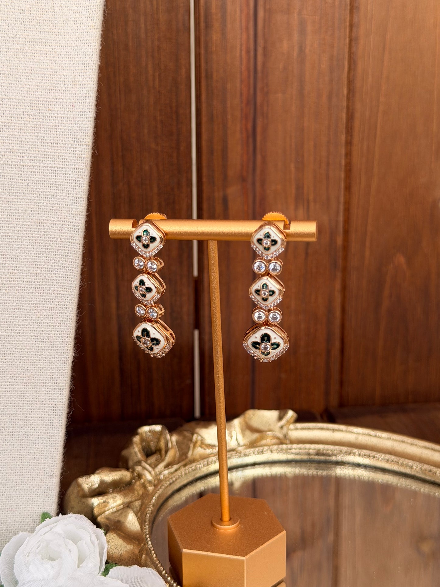 Dainty Enamel Necklace Set