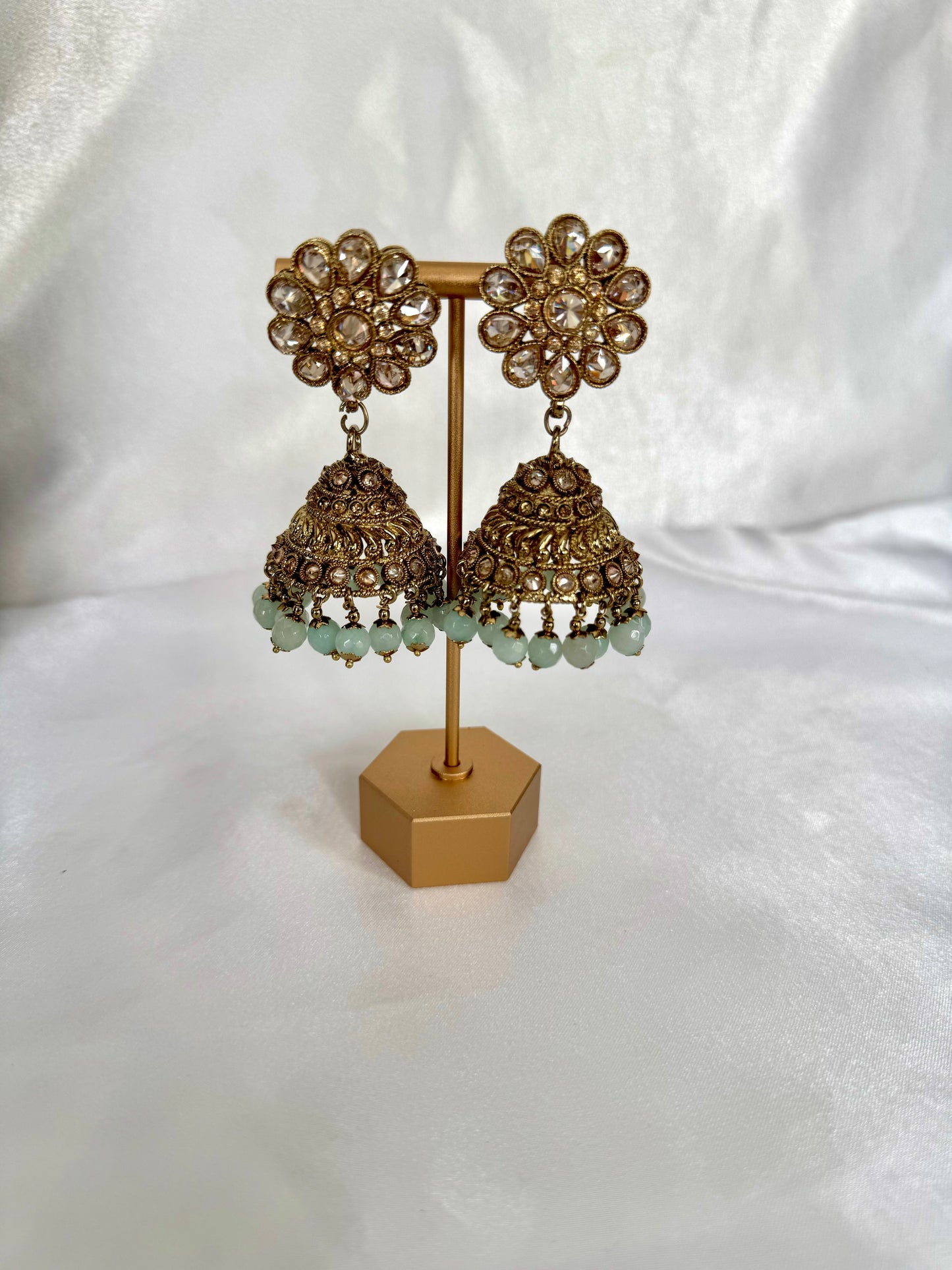 Light Blue Floral Bridal Set (Used)