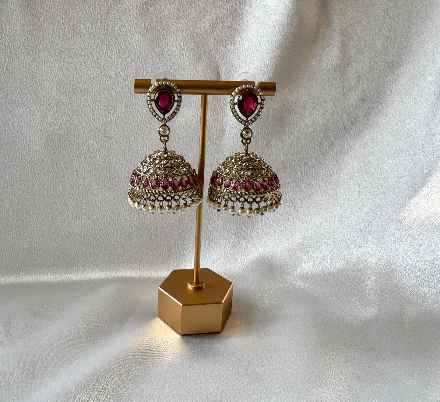 Coloured Polki Jumkas