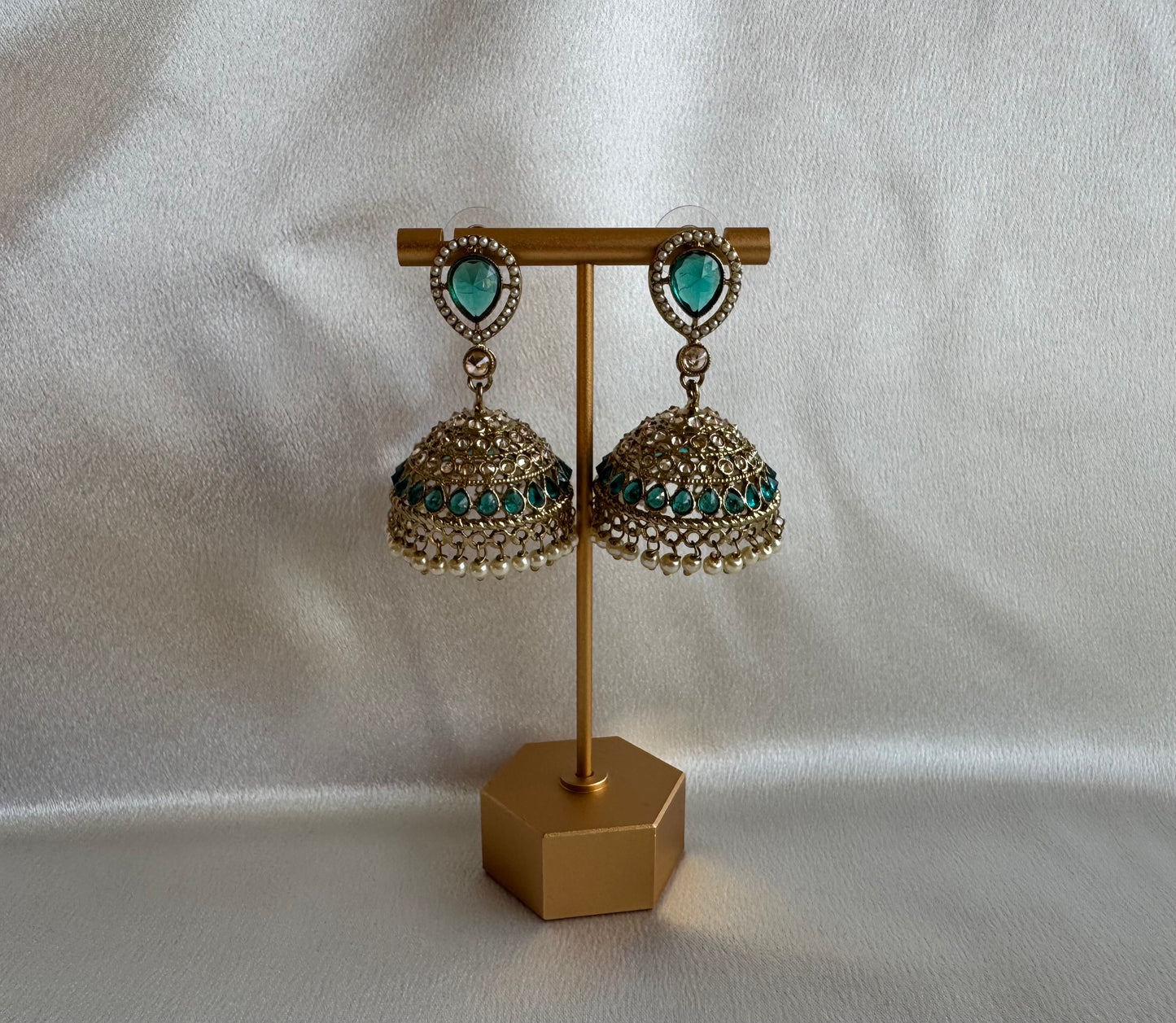 Coloured Polki Jumkas