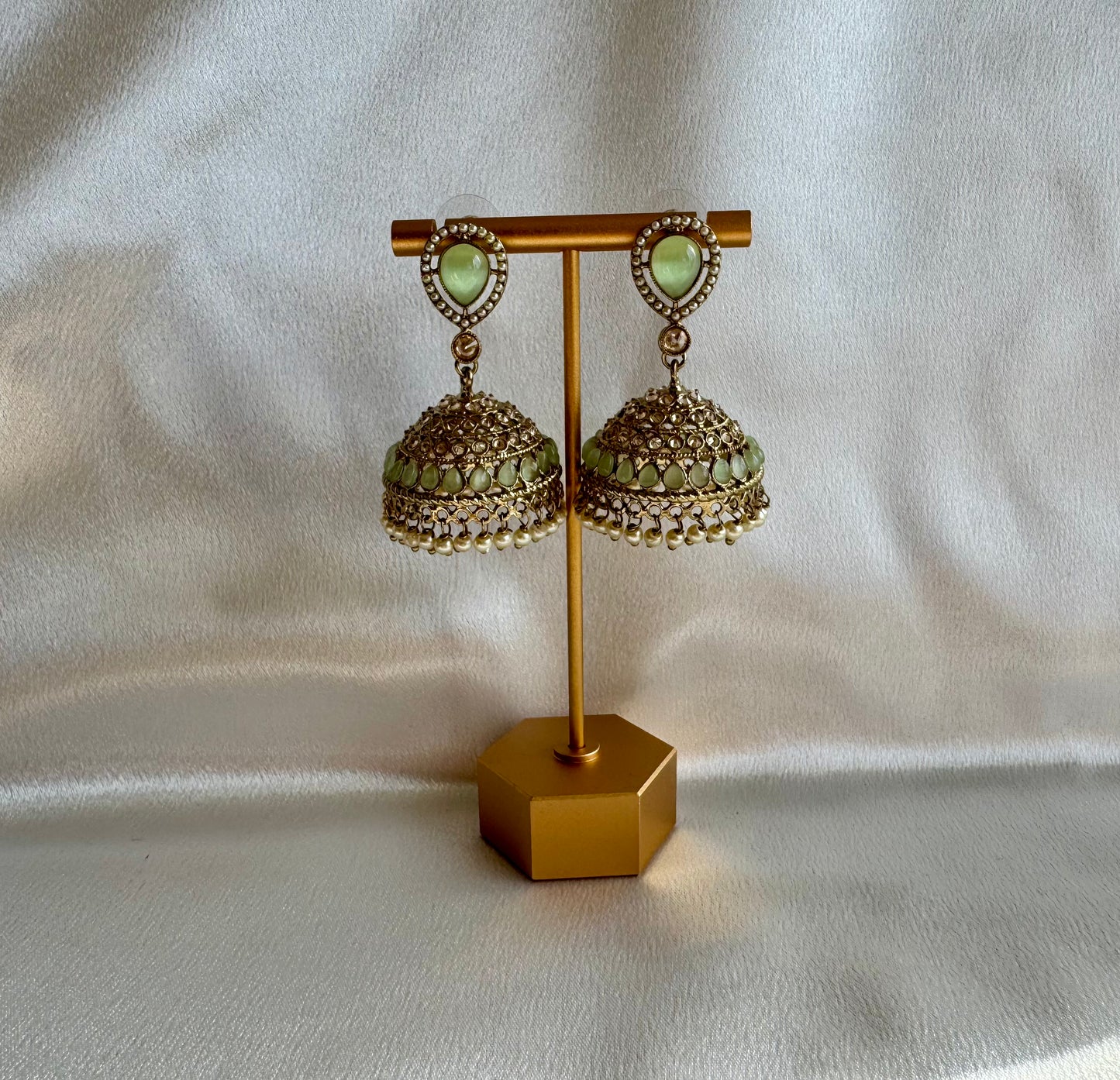 Coloured Polki Jumkas