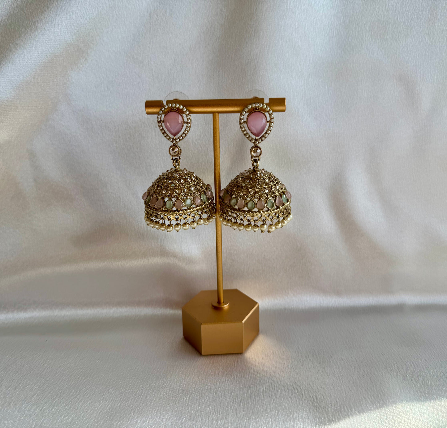 Coloured Polki Jumkas