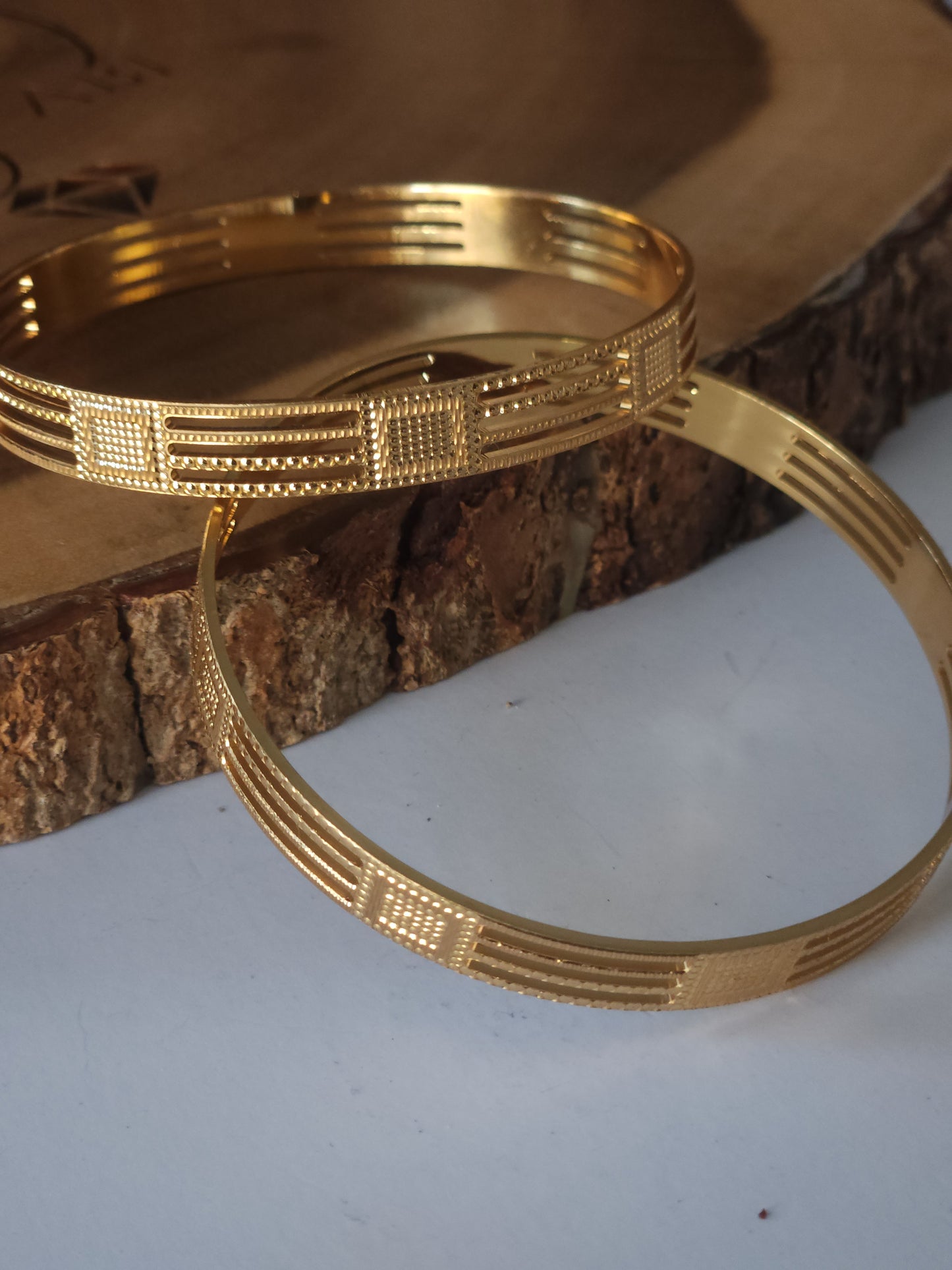 Simple Gold Bangles