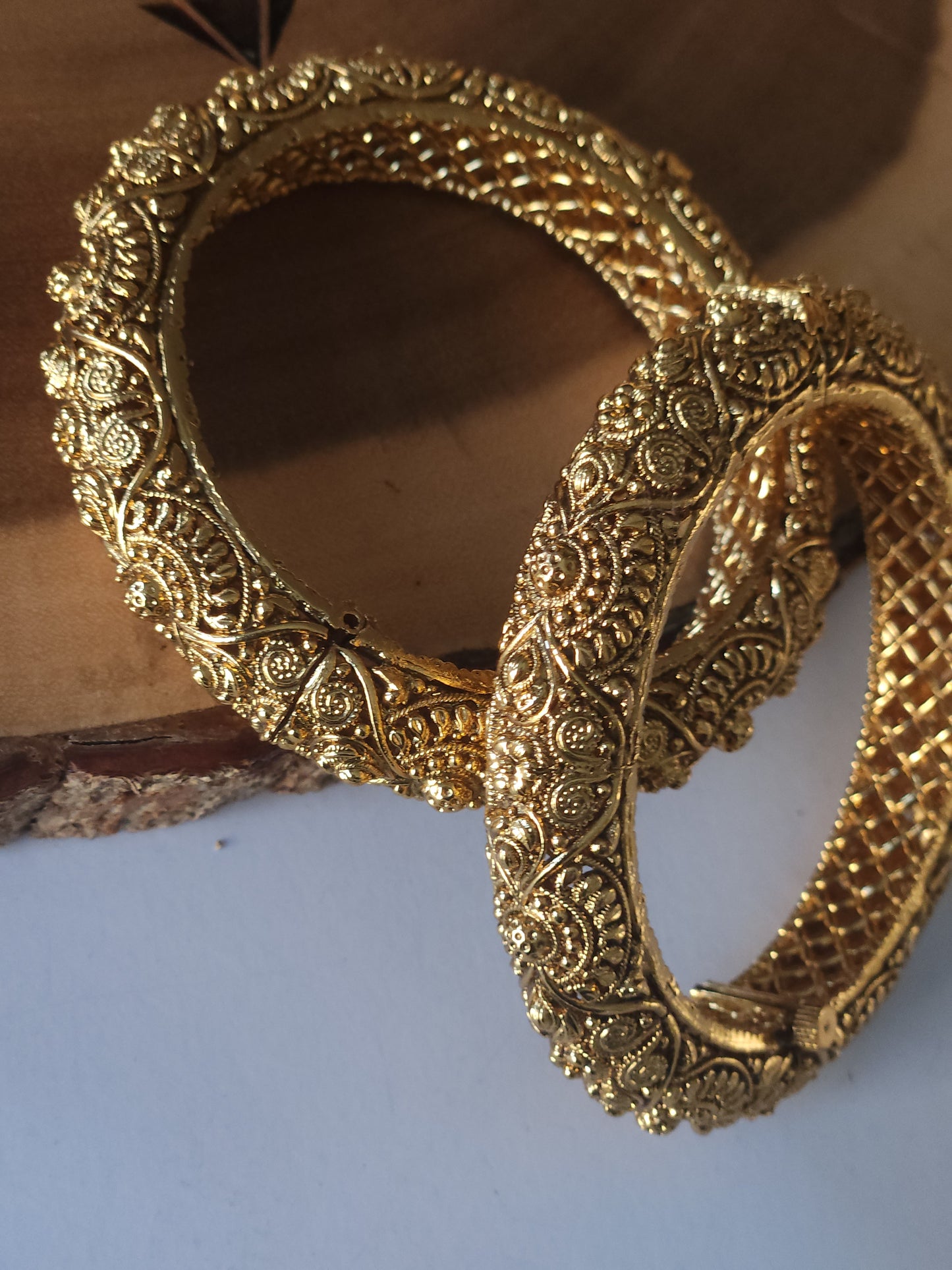 Gold Statement Bangles