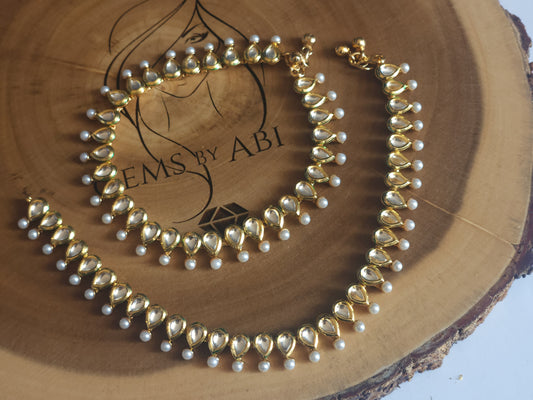 Kundan Anklets