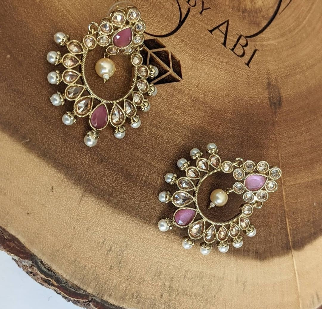 Polki small Chandbali
