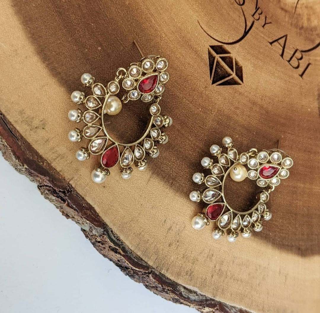Polki small Chandbali