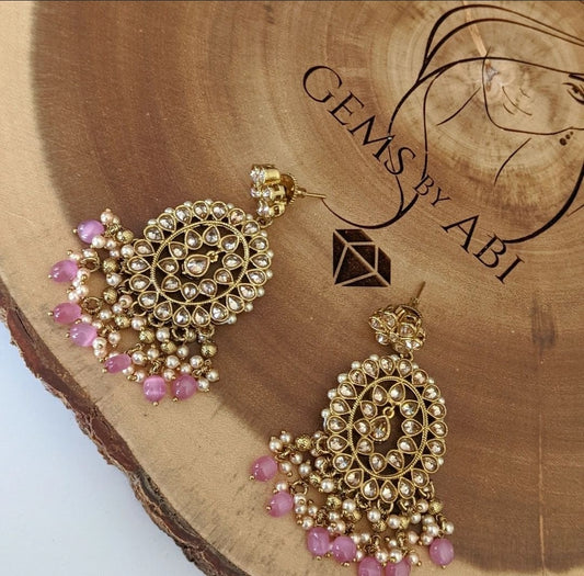 Polki Drop Earrings