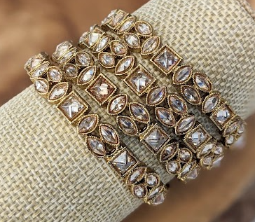 Polki Stone Bangles II