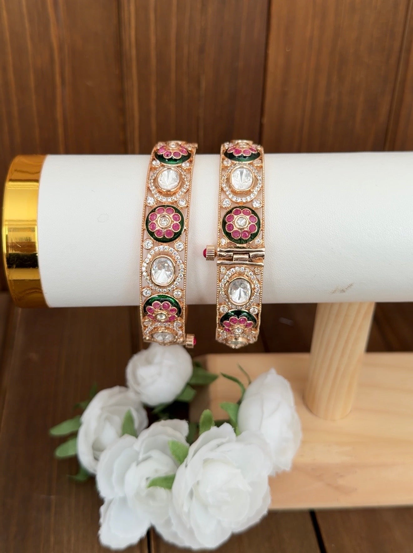 Uncut polki bangles