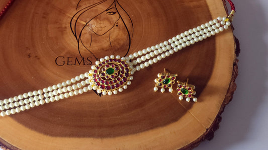 Araku pearl choker set I