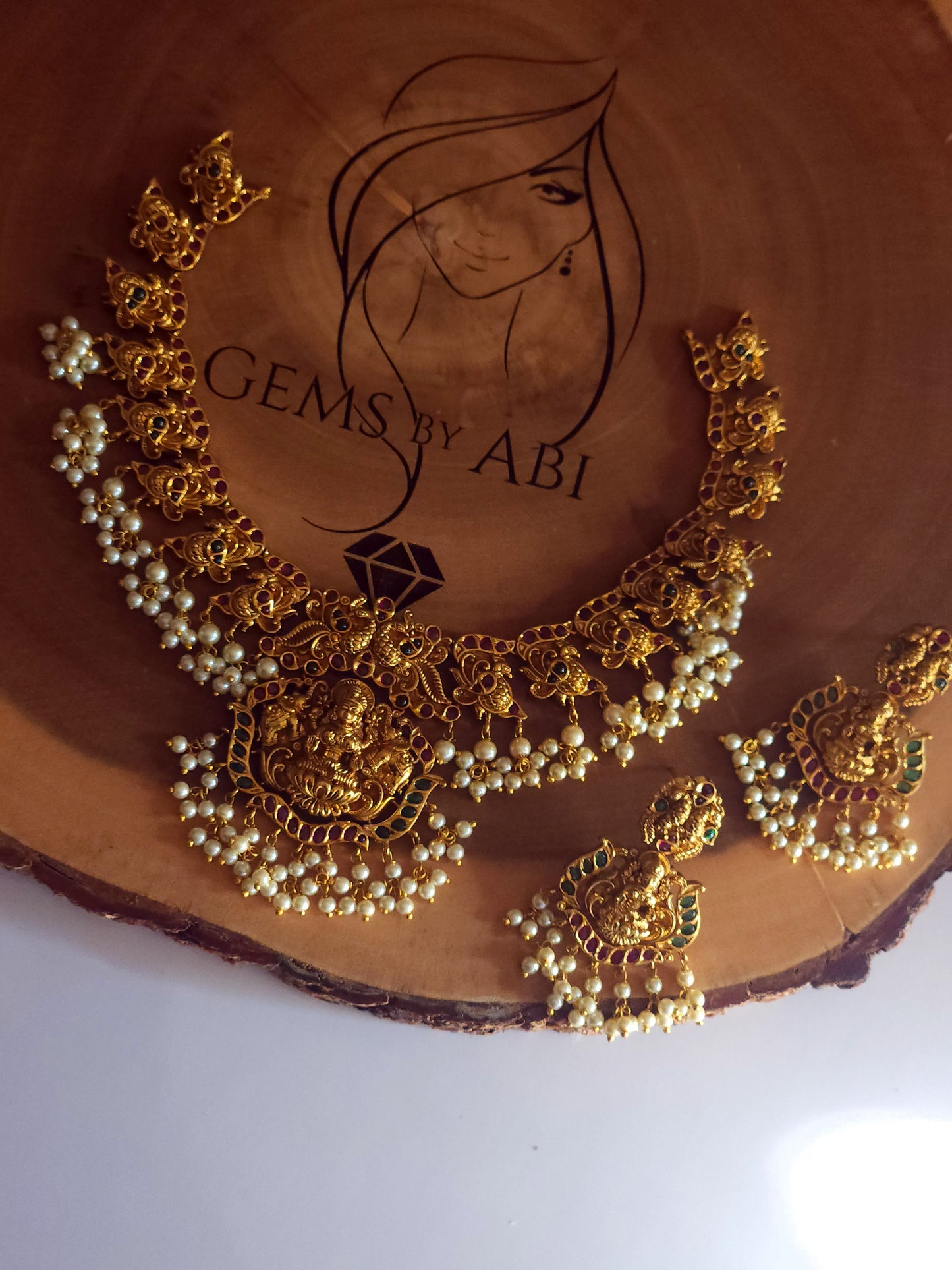 Temple necklace set