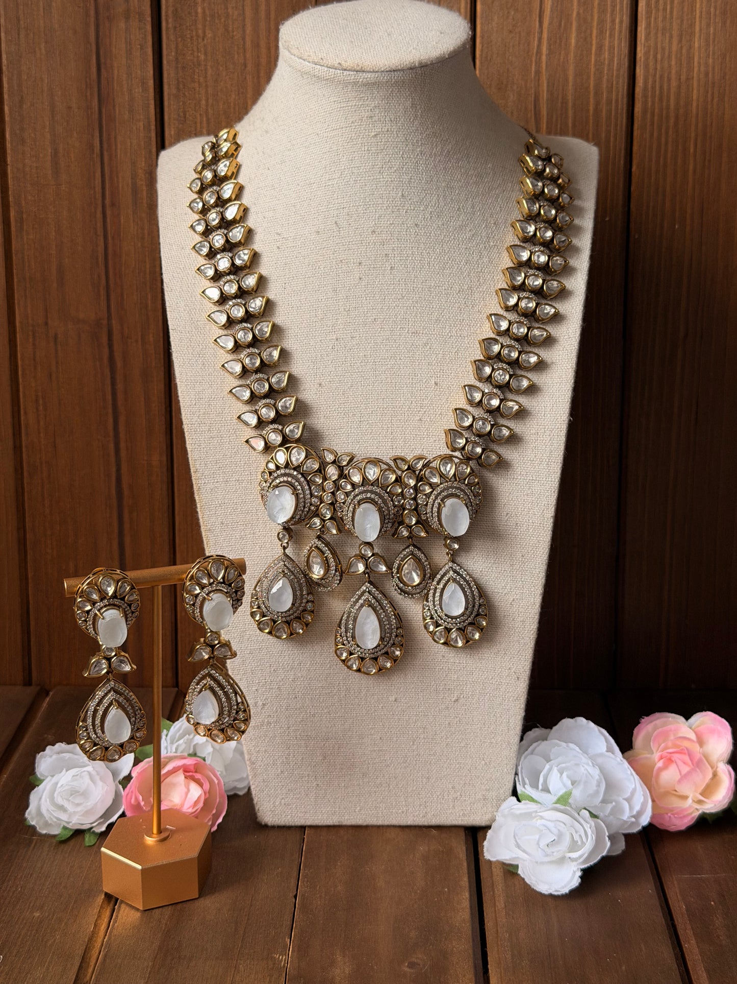 Victorian Long Statement Necklace Set