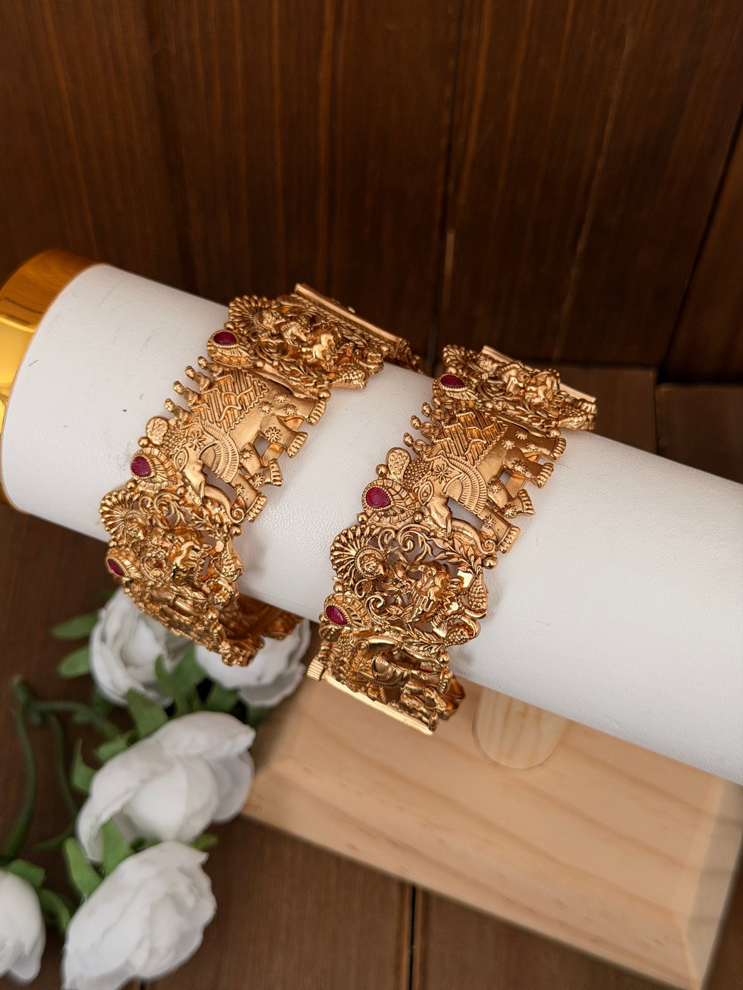 Matte Temple Bangles