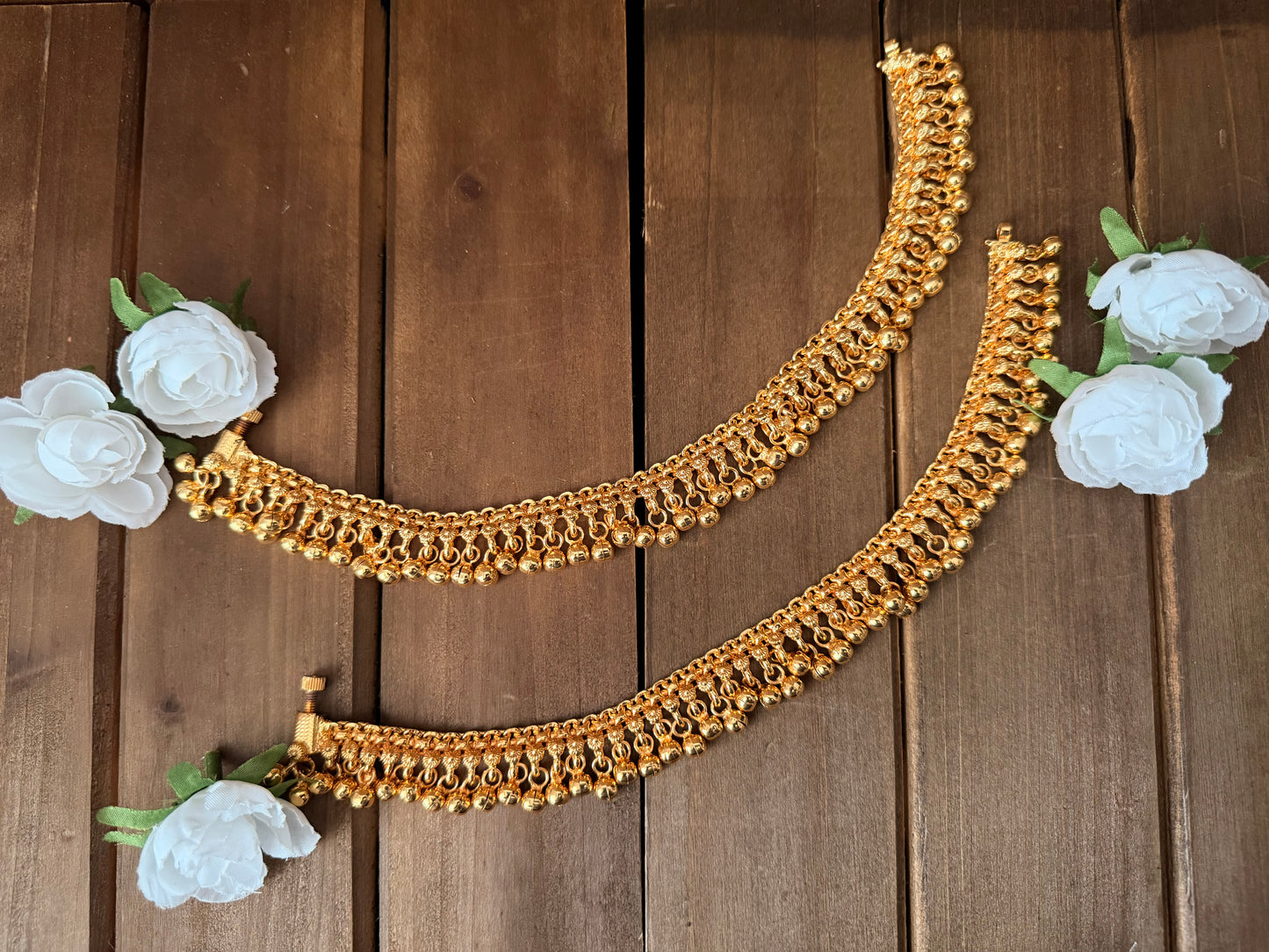 Micro plated anklets