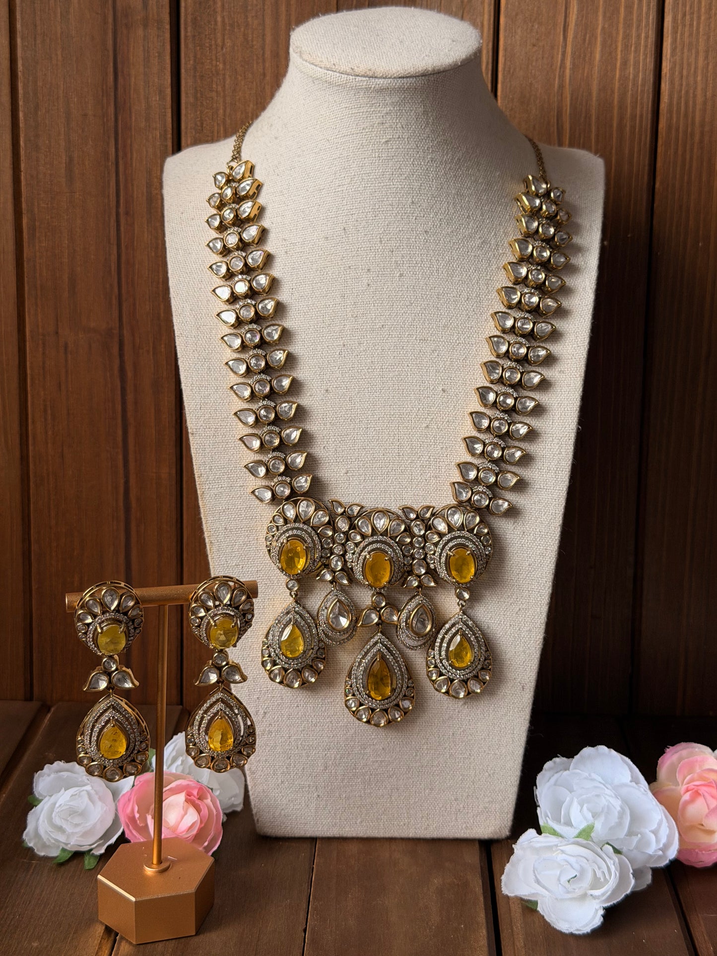 Victorian Long Statement Necklace Set