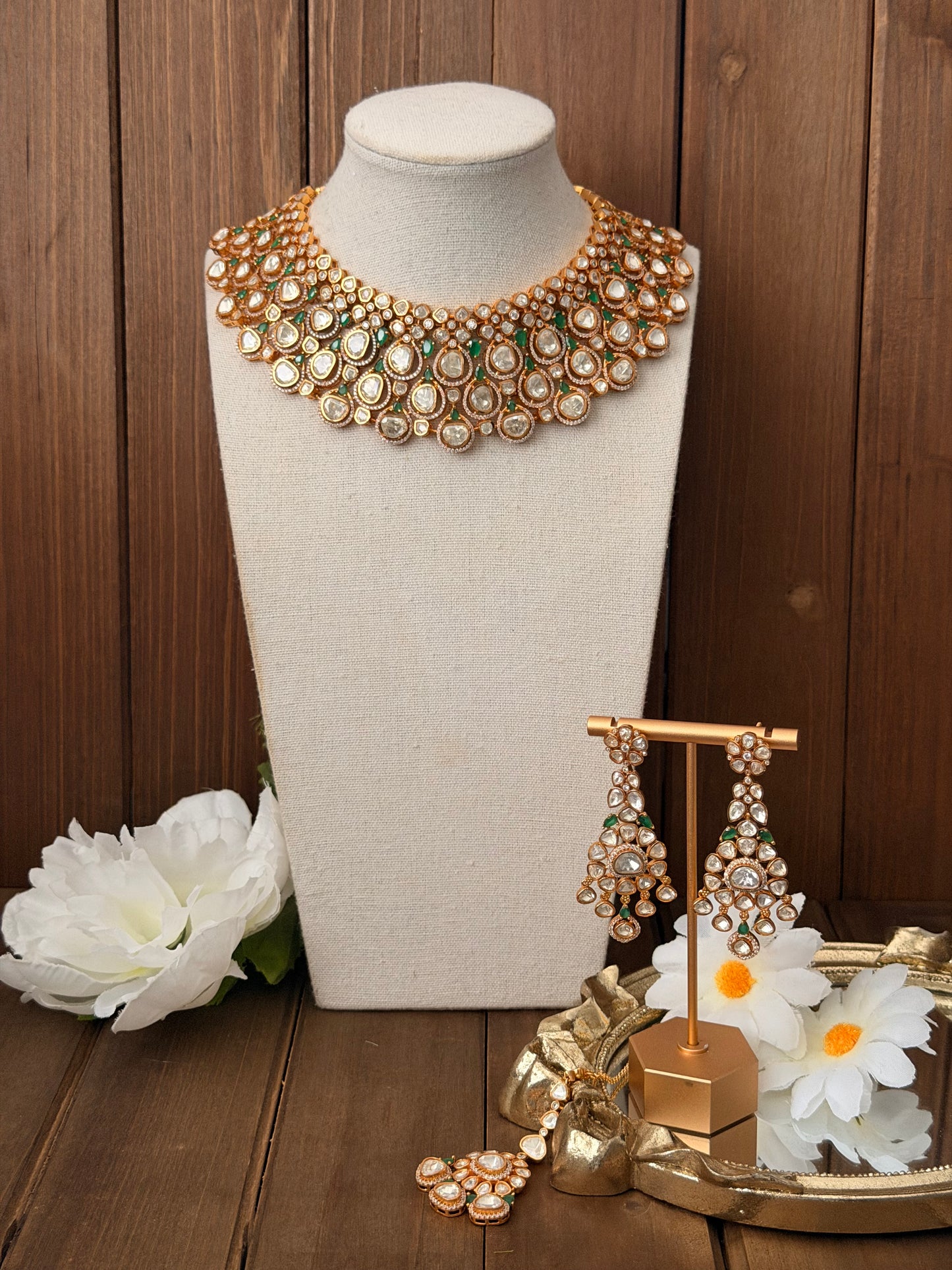 Uncut Polki Necklace Set