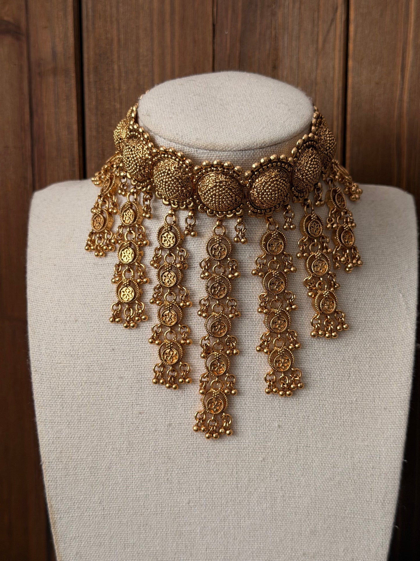 Gold plated choker set