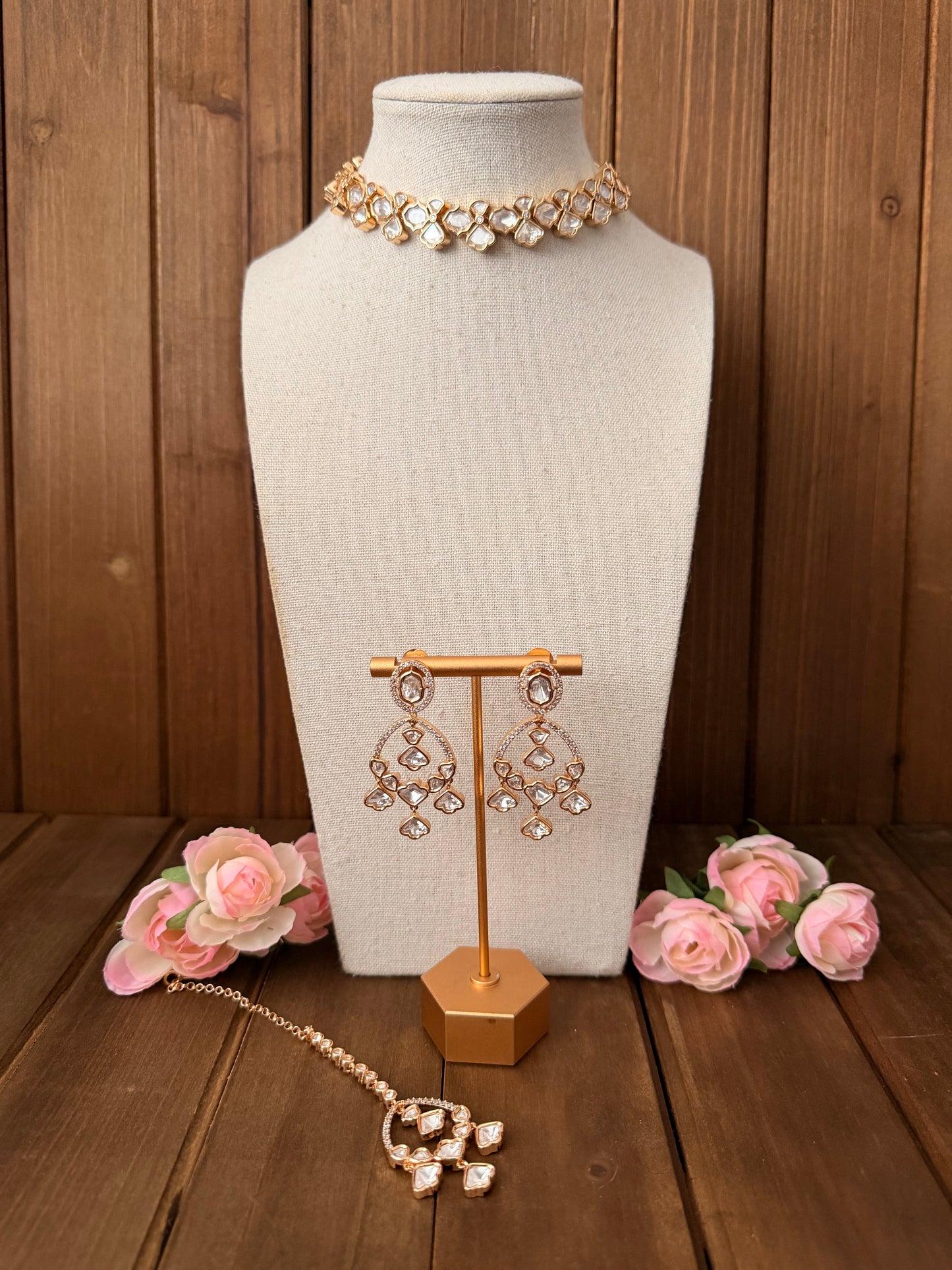 Uncut Polki Necklace Set