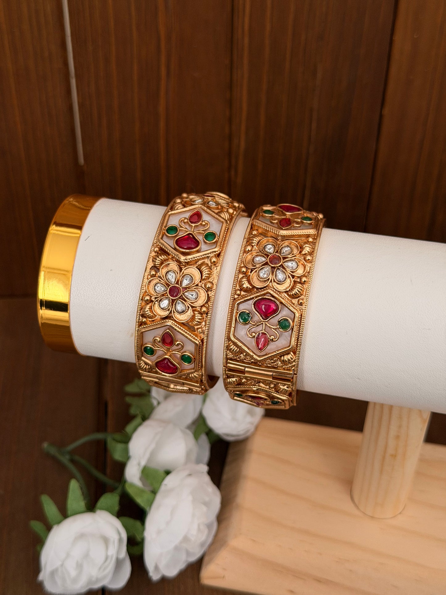 Painted statement bangles