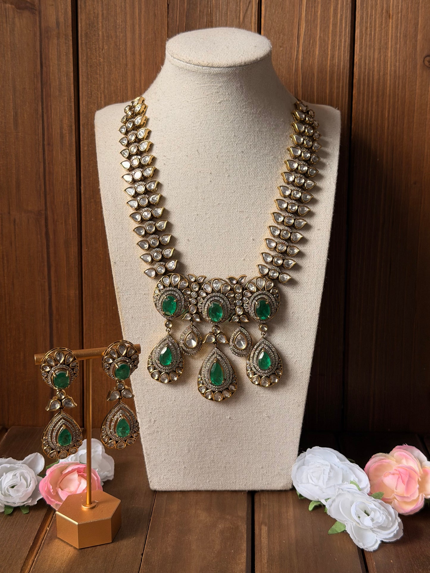 Victorian Long Statement Necklace Set