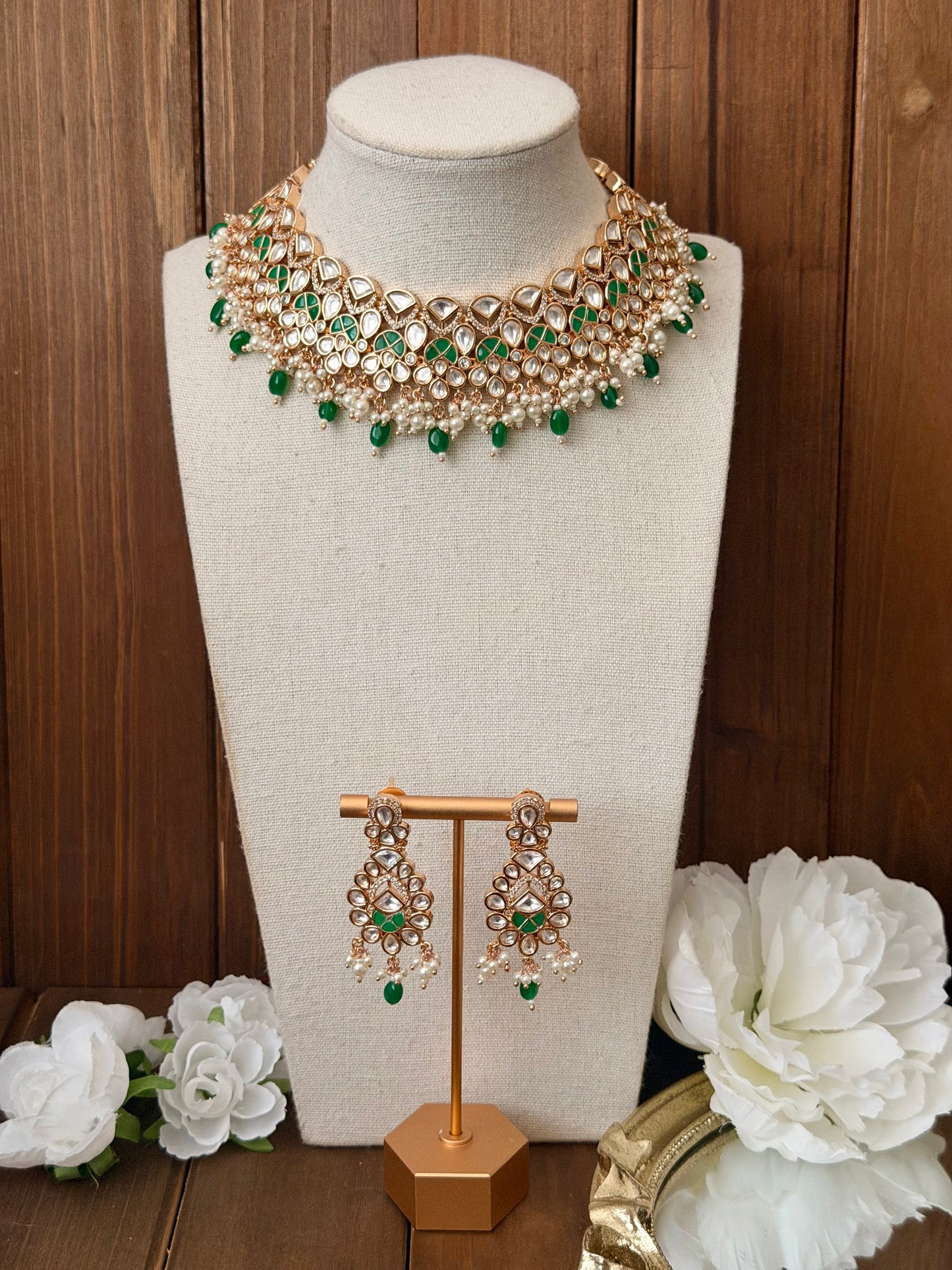 Uncut Polki Necklace Set