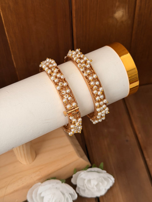 Pearl Screw Bangles
