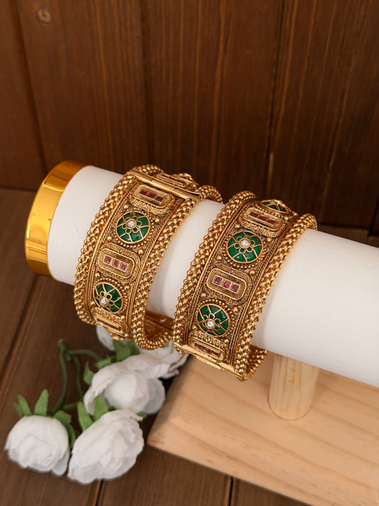 Enamel statement bangles