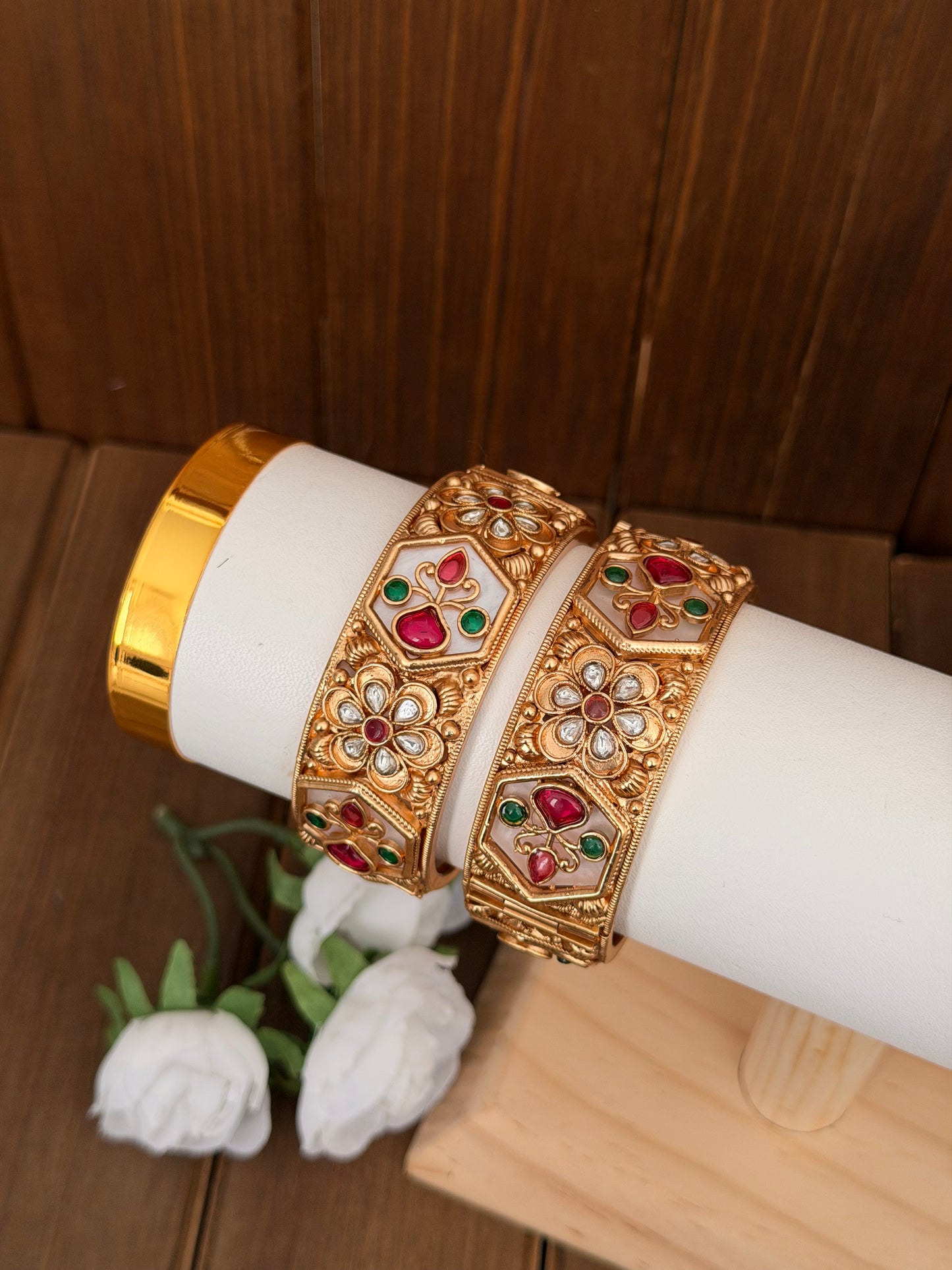 Painted statement bangles