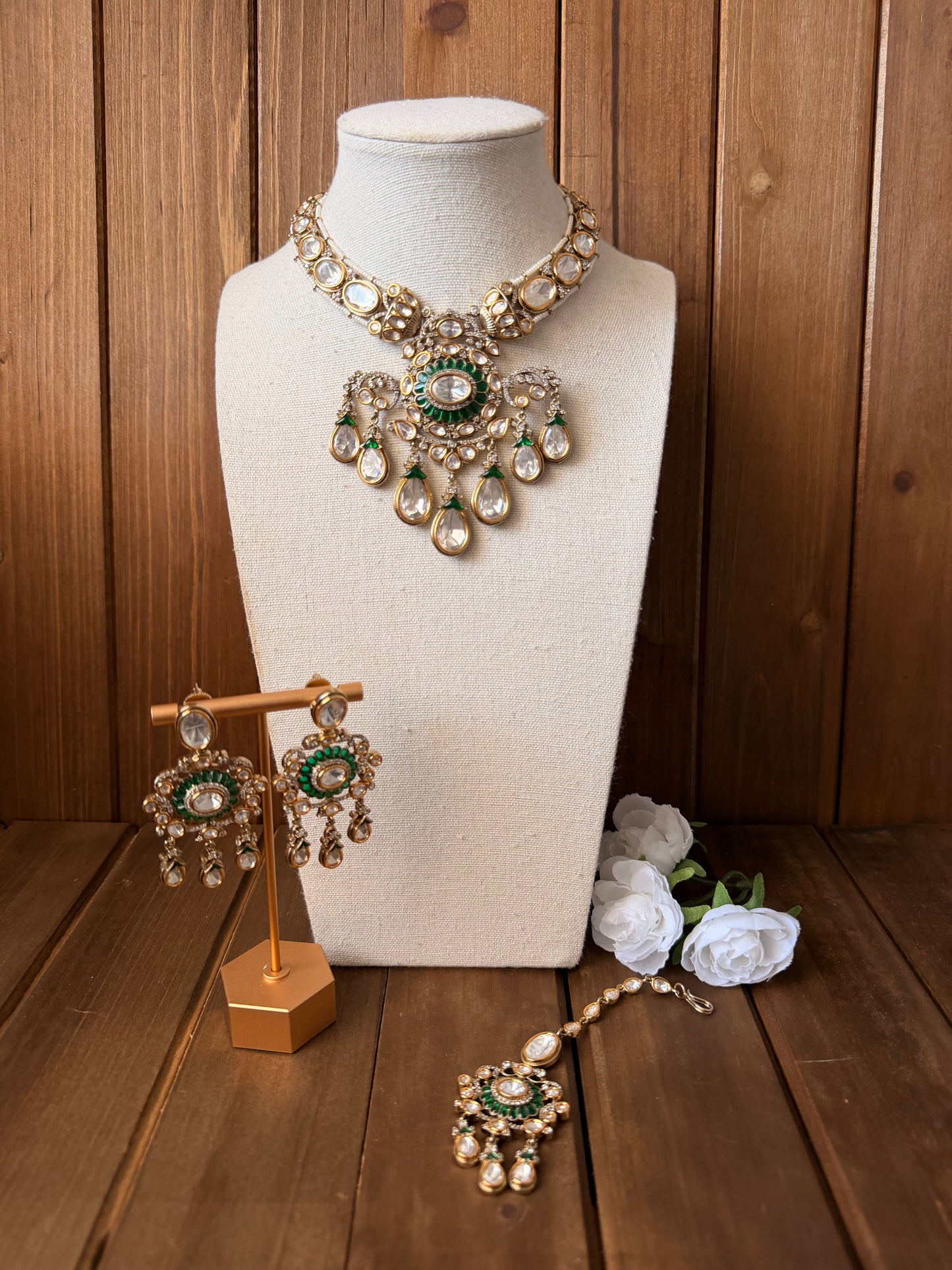 Uncut Polki Necklace Set