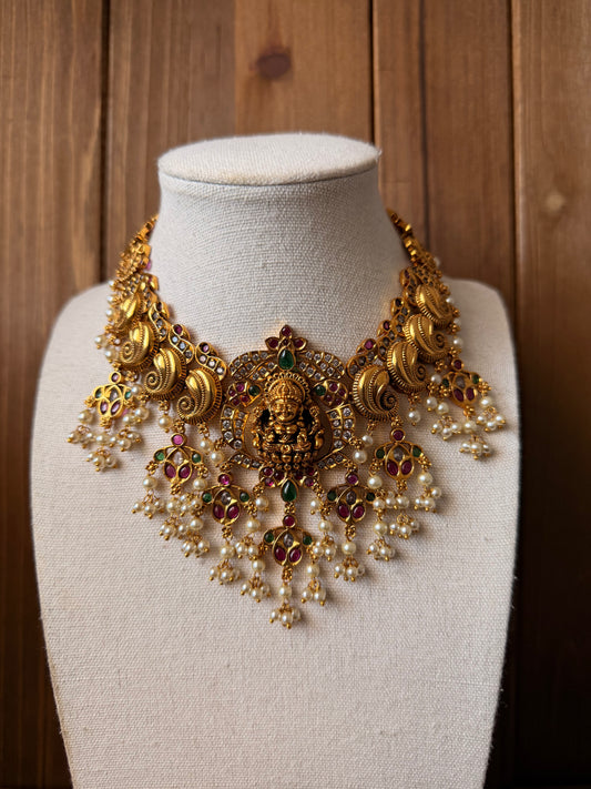 Lakshmi Temple Necklace Set
