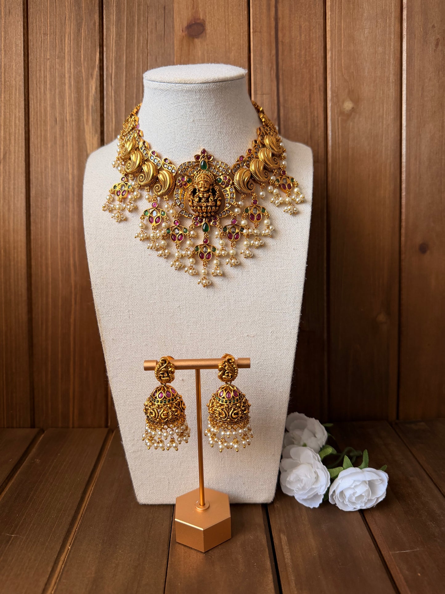 Lakshmi Temple Necklace Set