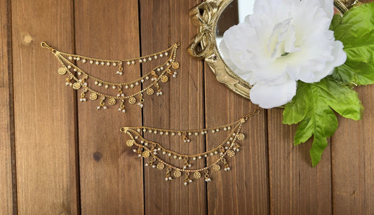 Statement Coin Ear Chain