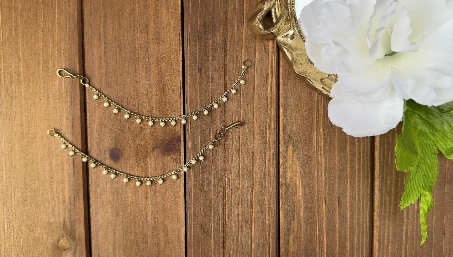 1 Layer Hanging Pearl Ear Chain