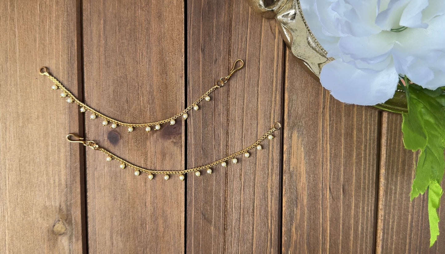 1 Layer Hanging Pearl Ear Chain