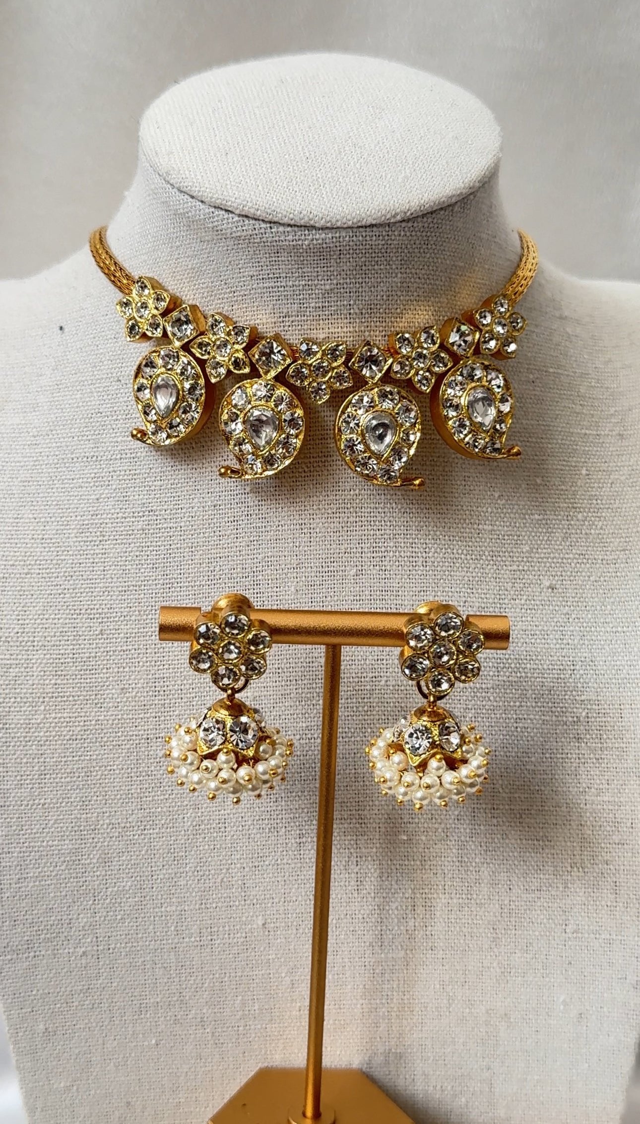 Mango Araku Necklace Set with Jhumka