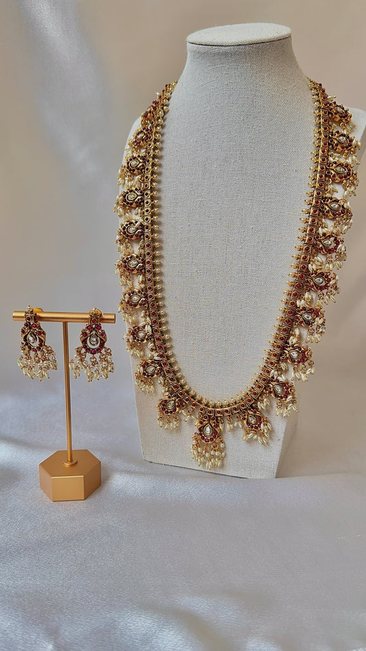 Gutupusalla Long Rice Pearl Necklace