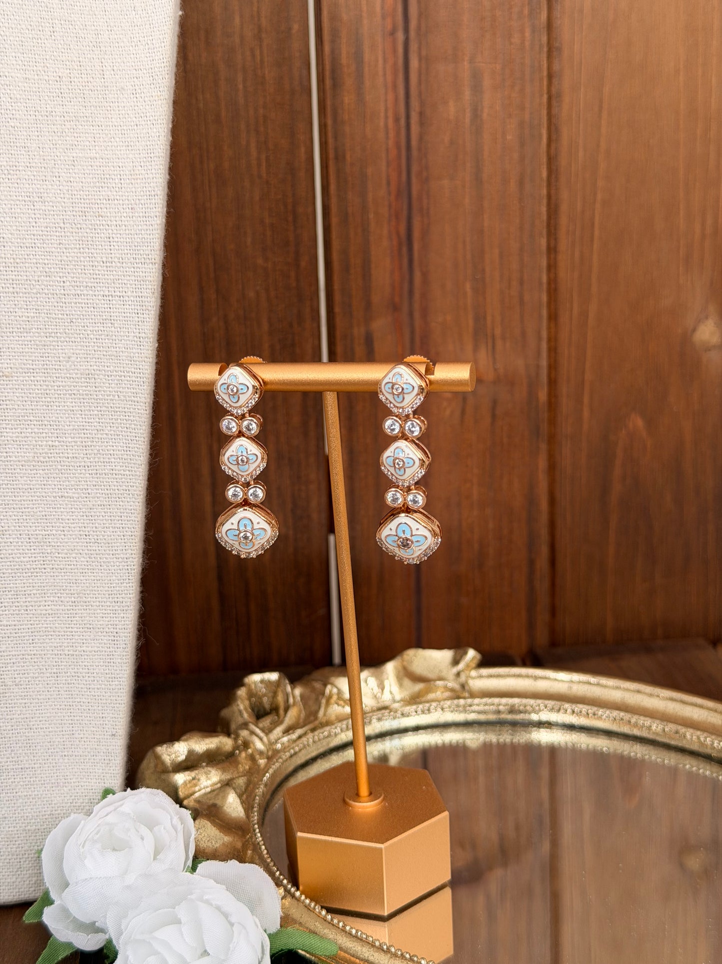 Dainty Enamel Necklace Set