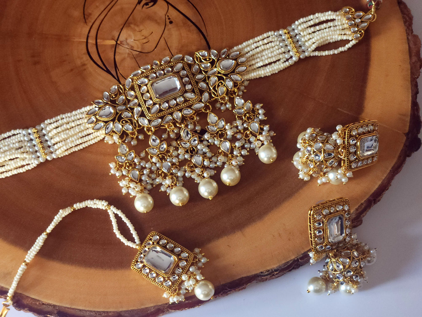 Kundan choker set