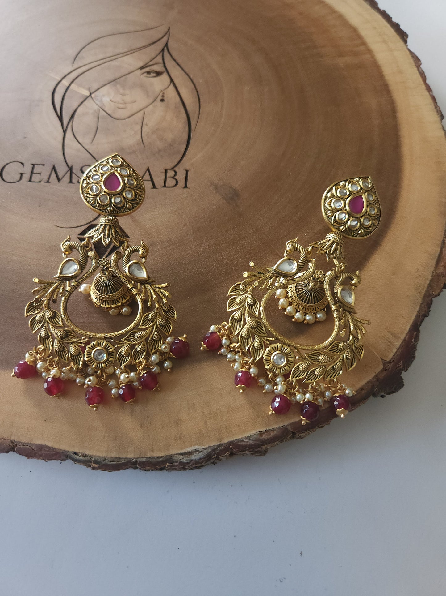 Temple Statement Earrings